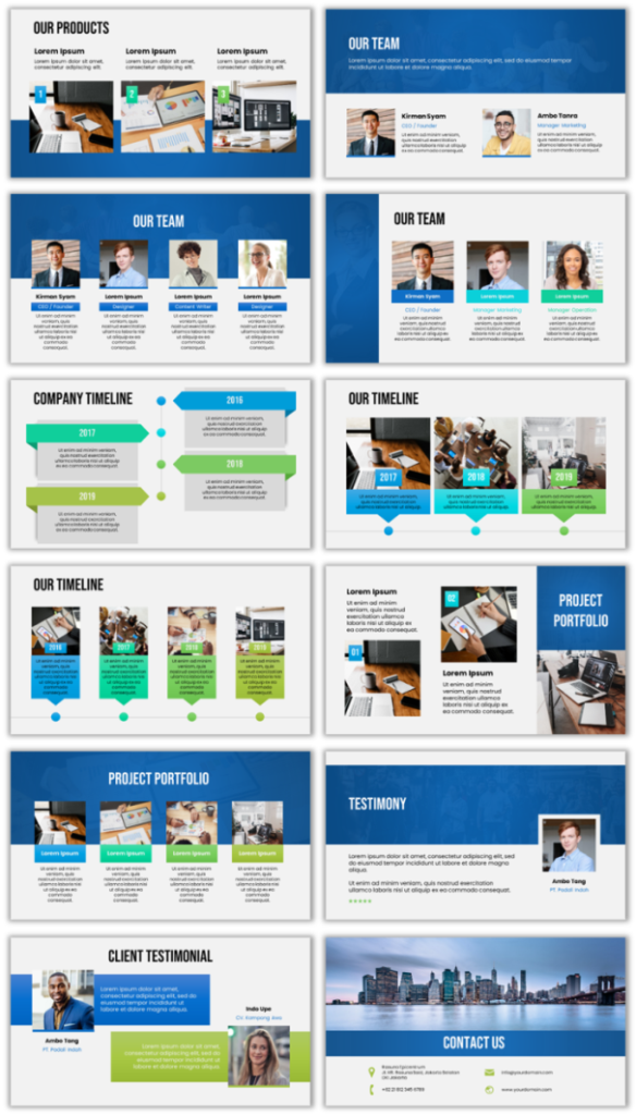 Contoh Slide Presentasi PowerPoint Company Profile yang Menarik